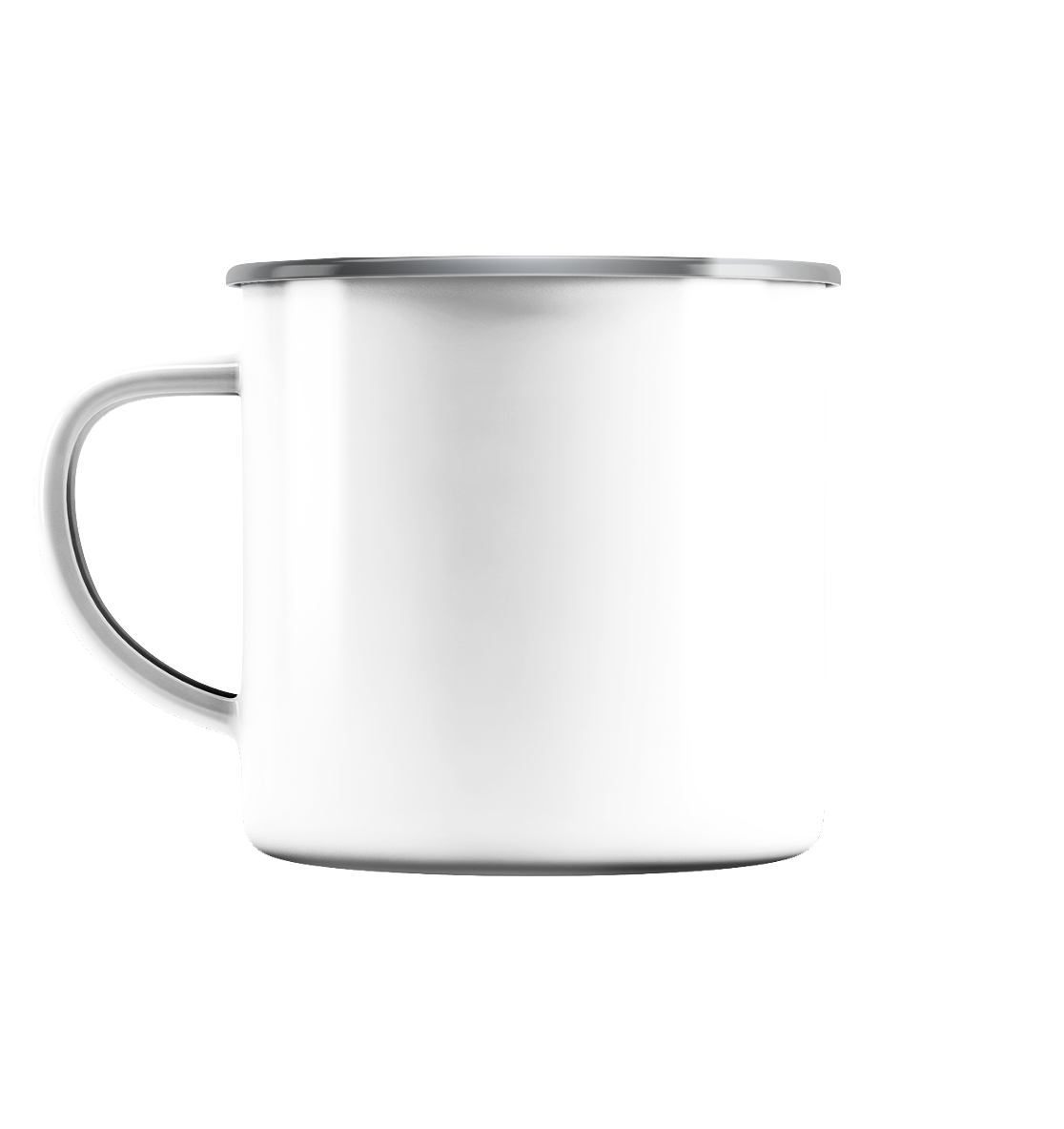 IP Trinkgefäße - Emaille Tasse (Silber)