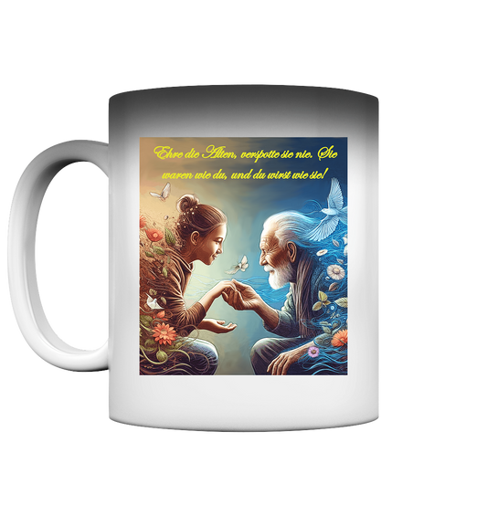 Goethe - Ehre die Alten - Magic Mug