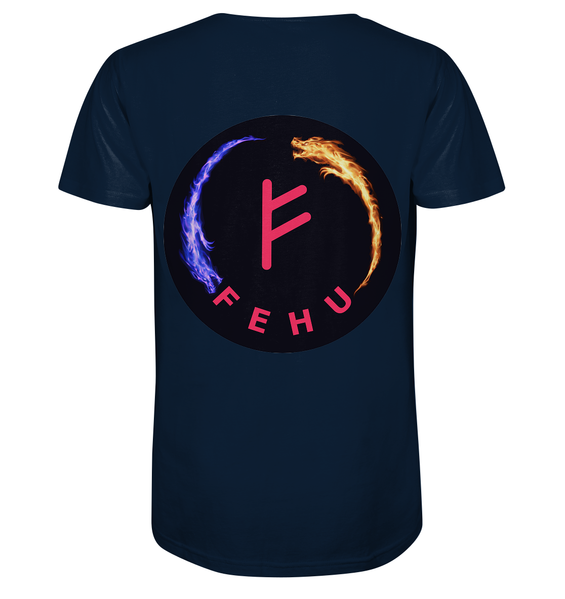 Fehu - Mens Organic V-Neck Shirt