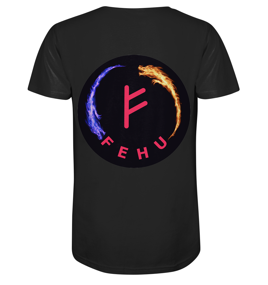 Fehu - Mens Organic V-Neck Shirt