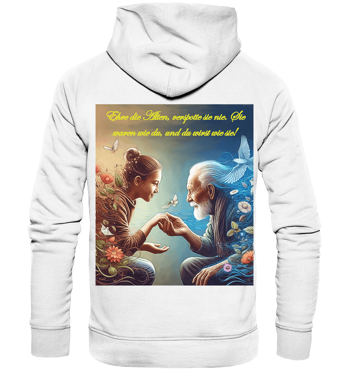 Goethe - Ehre die Alten - Organic Basic Hoodie