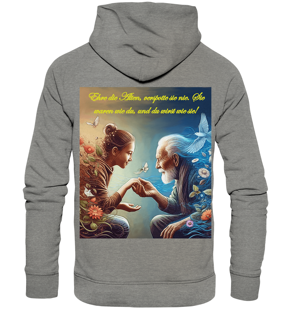 Goethe - Ehre die Alten - Organic Hoodie