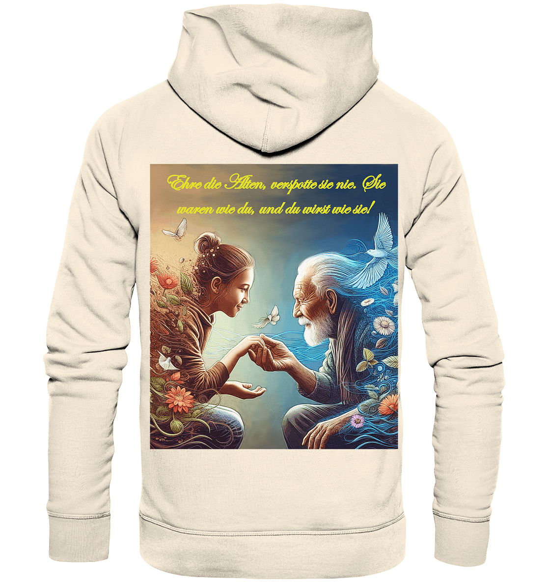 Goethe - Ehre die Alten - Organic Hoodie