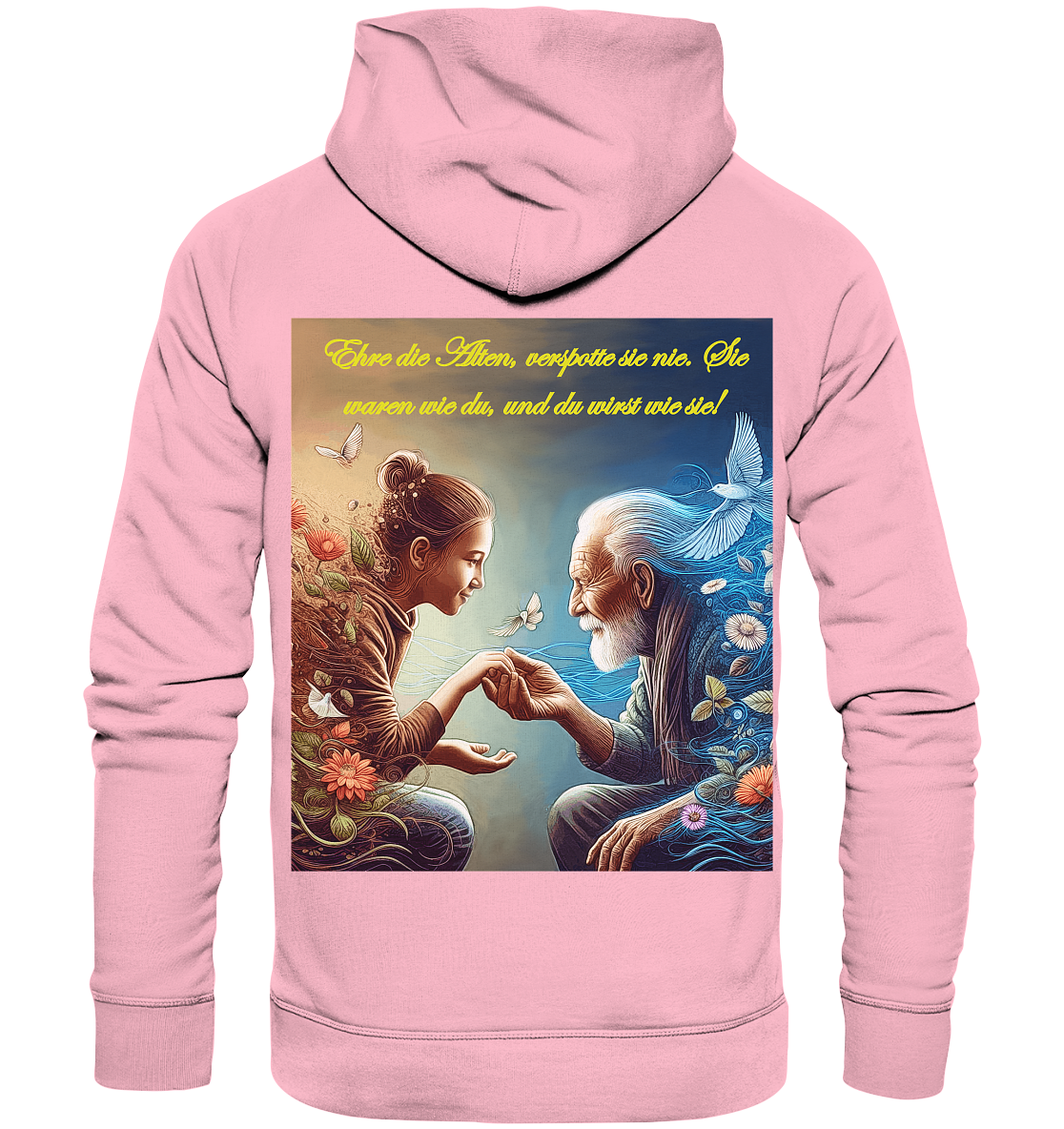 Goethe - Ehre die Alten - Organic Hoodie