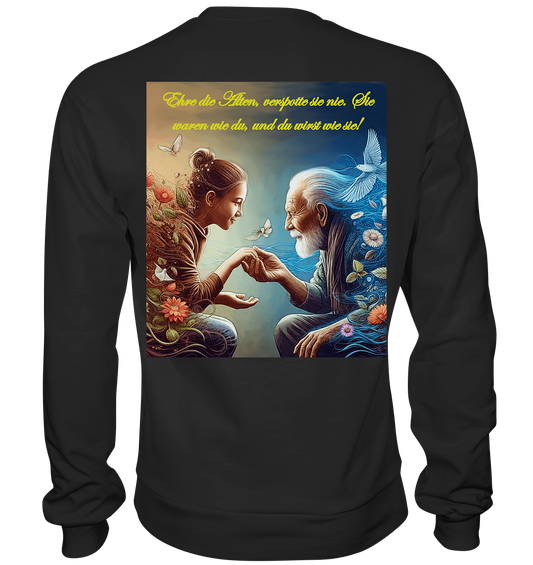 Goethe - Ehre die Alten - Premium Sweatshirt