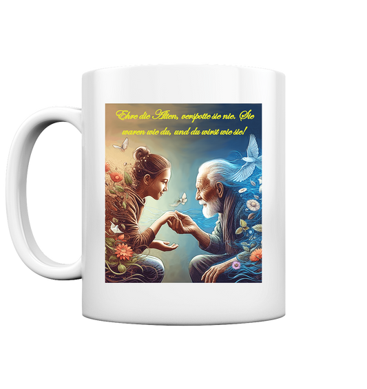 Goethe - Ehre die Alten - Tasse glossy