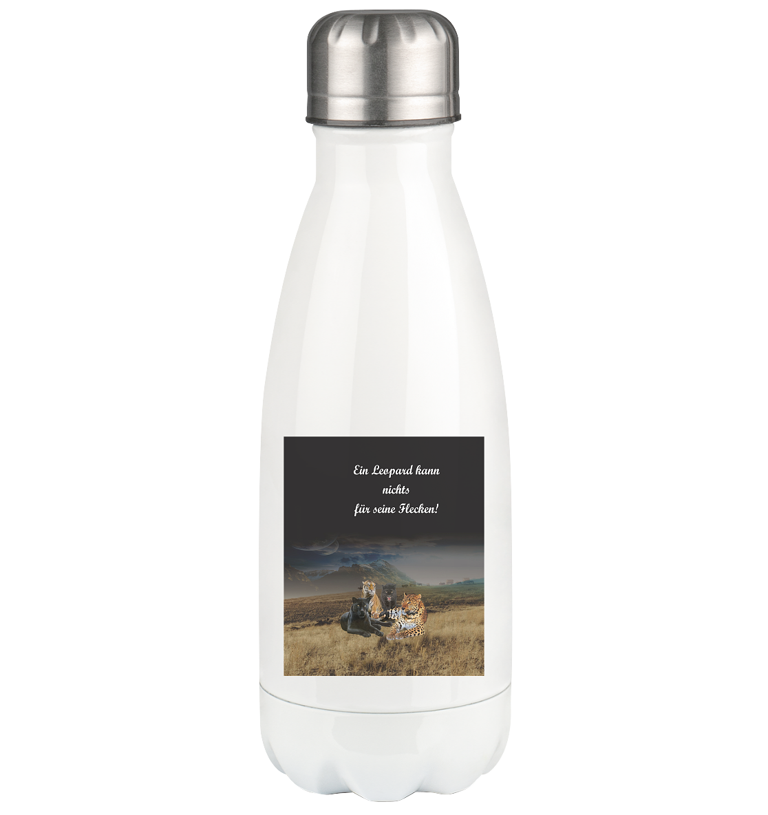 Ein Leopard kann ... - Thermoflasche 350ml