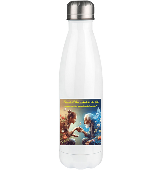 Goethe - Ehre die Alten - Thermoflasche 500ml