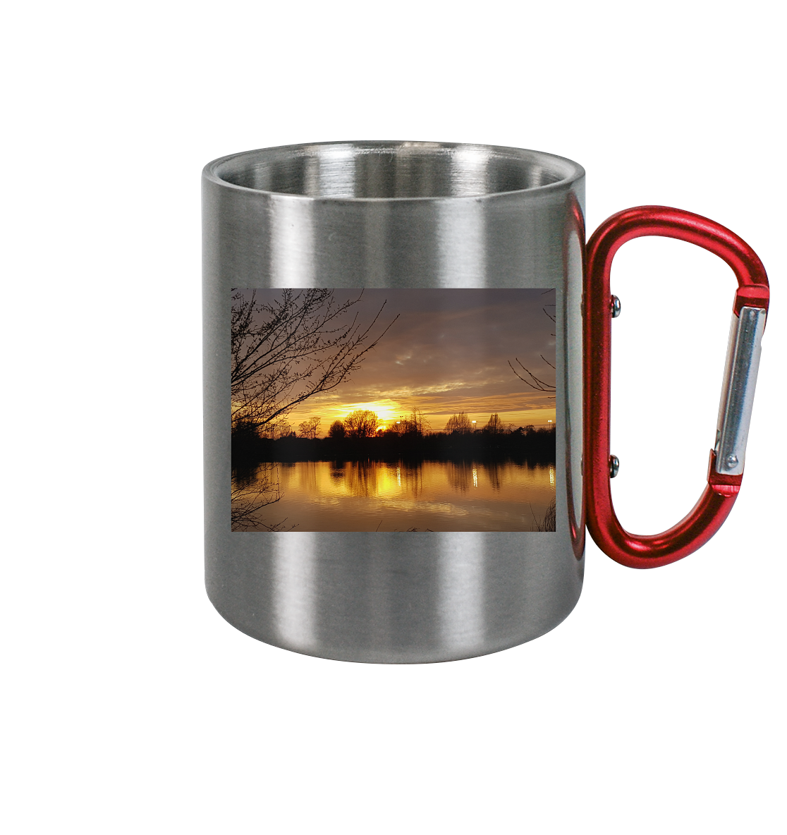 Abendspaziergang - Edelstahl Tasse