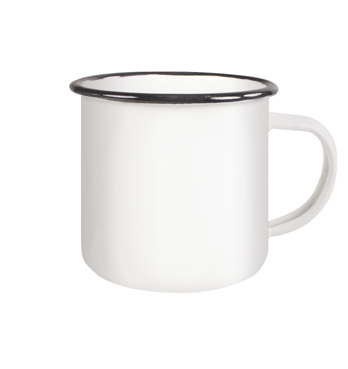 IP Trinkgefäße - Emaille Tasse (Black)