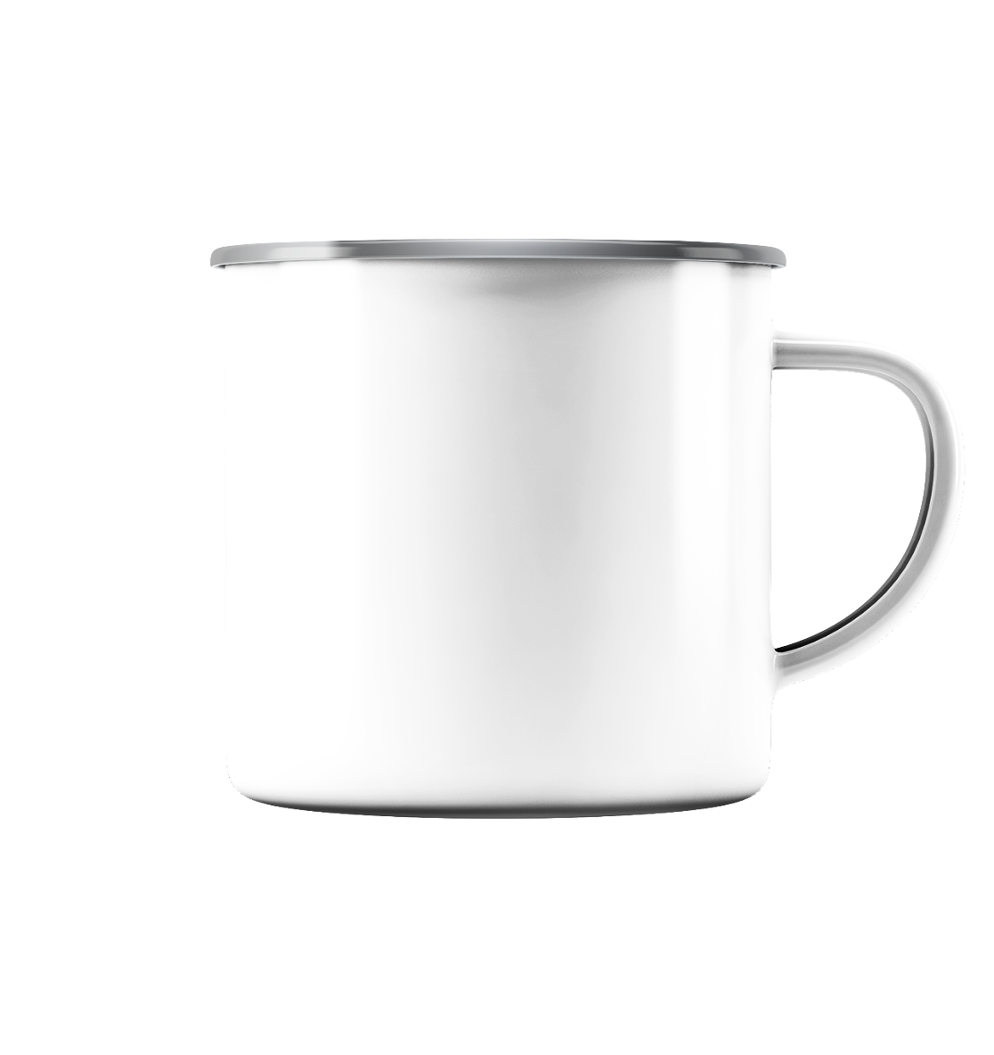 IP Trinkgefäße - Emaille Tasse (Silber)