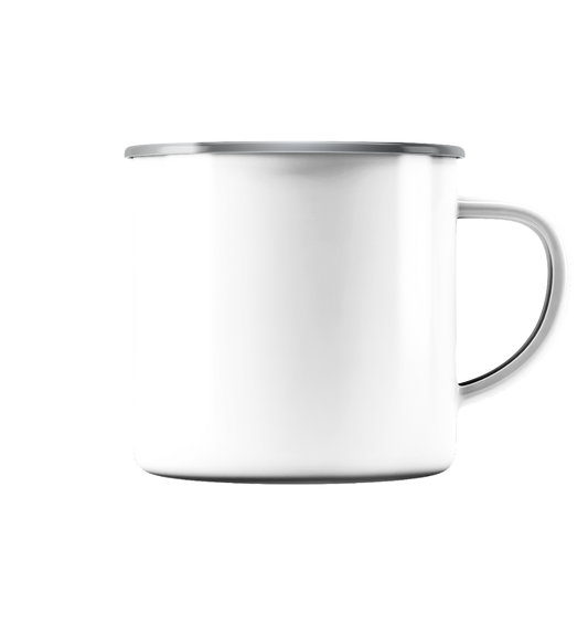 IP Trinkgefäße - Emaille Tasse (Silber)