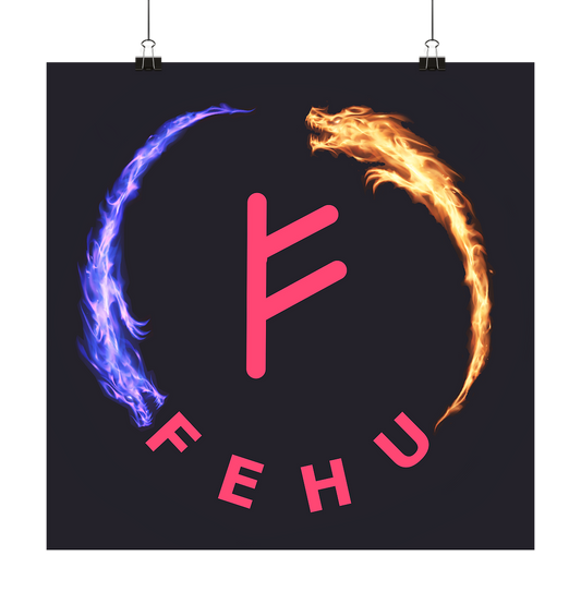 Fehu Poster 20x20