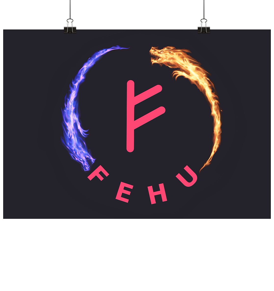 Fehu Poster DIN-A3 (quer)